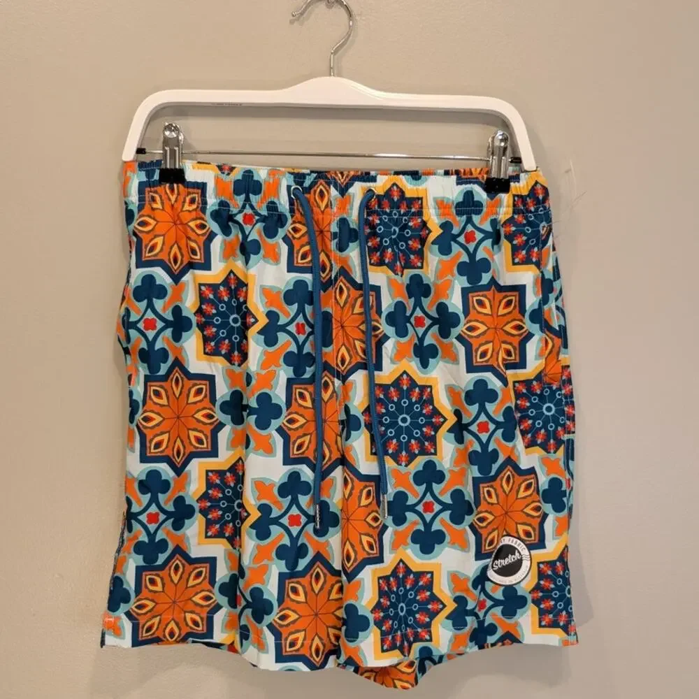 COVE Australia Swim Trunks Lined Stretch Beach Pool Travel Vacation - Size L